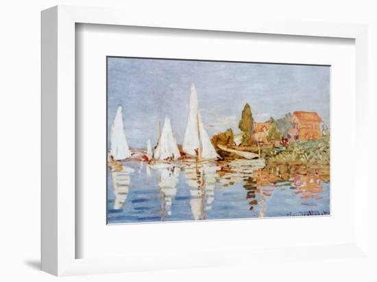 Boats at Argenteuil-Claude Monet-Framed Art Print