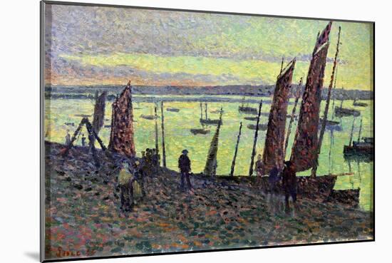 Boats at Camaret, 1893-Maximilien Luce-Mounted Giclee Print