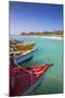 Boats at Fishermans Pier, Palm Beach, Aruba, Netherlands Antilles, Caribbean, Central America-Jane Sweeney-Mounted Photographic Print