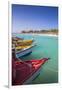 Boats at Fishermans Pier, Palm Beach, Aruba, Netherlands Antilles, Caribbean, Central America-Jane Sweeney-Framed Photographic Print