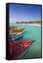 Boats at Fishermans Pier, Palm Beach, Aruba, Netherlands Antilles, Caribbean, Central America-Jane Sweeney-Framed Stretched Canvas