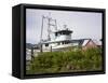 Boats at Icy Strait Point Cannery Museum, Hoonah City, Chichagof Island, Southeast Alaska, USA-Richard Cummins-Framed Stretched Canvas