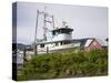 Boats at Icy Strait Point Cannery Museum, Hoonah City, Chichagof Island, Southeast Alaska, USA-Richard Cummins-Stretched Canvas