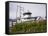 Boats at Icy Strait Point Cannery Museum, Hoonah City, Chichagof Island, Southeast Alaska, USA-Richard Cummins-Framed Stretched Canvas