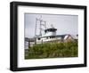 Boats at Icy Strait Point Cannery Museum, Hoonah City, Chichagof Island, Southeast Alaska, USA-Richard Cummins-Framed Photographic Print