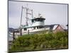 Boats at Icy Strait Point Cannery Museum, Hoonah City, Chichagof Island, Southeast Alaska, USA-Richard Cummins-Mounted Photographic Print