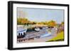 Boats at low tide-Michel Bultet-Framed Giclee Print