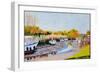 Boats at low tide-Michel Bultet-Framed Giclee Print