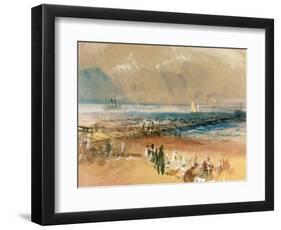 Boats at Margate Pier-JMW Turner-Framed Giclee Print