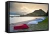 Boats at Mount Maunganui at Sunset, Tauranga, North Island, New Zealand, Pacific-Matthew Williams-Ellis-Framed Stretched Canvas