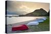 Boats at Mount Maunganui at Sunset, Tauranga, North Island, New Zealand, Pacific-Matthew Williams-Ellis-Stretched Canvas