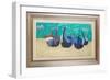Boats at Nazare ( Oil on Board)-David Alan Redpath Michie-Framed Premium Giclee Print