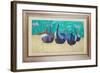 Boats at Nazare ( Oil on Board)-David Alan Redpath Michie-Framed Giclee Print