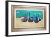 Boats at Nazare ( Oil on Board)-David Alan Redpath Michie-Framed Giclee Print