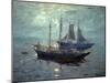 Boats at Night-William Ritschel-Mounted Art Print