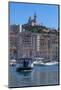 Boats at Old Port, Marseille, Bouches-Du-Rhone, Provence-Alpes-Cote D'Azur, France-null-Mounted Photographic Print