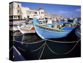 Boats at Pothia, Kalymnos, Dodecanese Islands, Greek Islands, Greece-Ken Gillham-Stretched Canvas