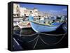 Boats at Pothia, Kalymnos, Dodecanese Islands, Greek Islands, Greece-Ken Gillham-Framed Stretched Canvas