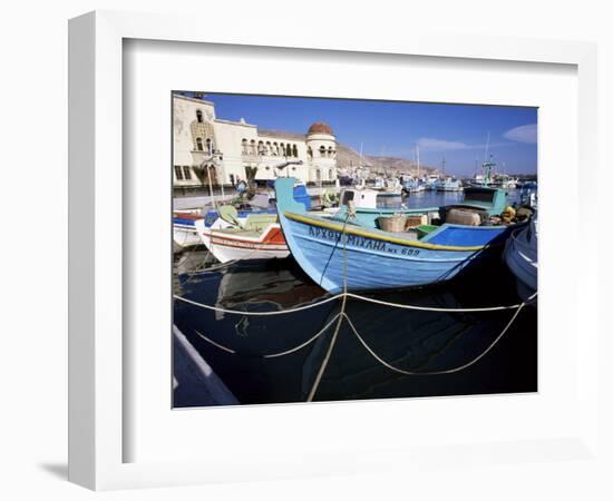 Boats at Pothia, Kalymnos, Dodecanese Islands, Greek Islands, Greece-Ken Gillham-Framed Photographic Print