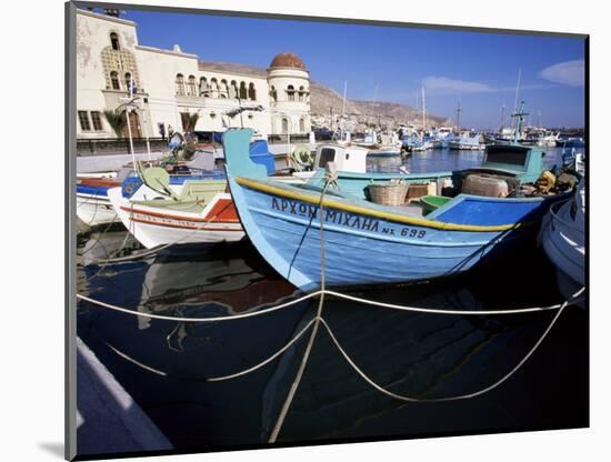 Boats at Pothia, Kalymnos, Dodecanese Islands, Greek Islands, Greece-Ken Gillham-Mounted Photographic Print