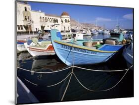 Boats at Pothia, Kalymnos, Dodecanese Islands, Greek Islands, Greece-Ken Gillham-Mounted Photographic Print
