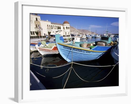 Boats at Pothia, Kalymnos, Dodecanese Islands, Greek Islands, Greece-Ken Gillham-Framed Photographic Print