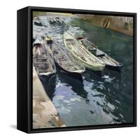 Boats at Rest-Joaquín Sorolla y Bastida-Framed Stretched Canvas