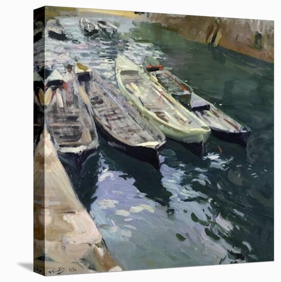 Boats at Rest-Joaquín Sorolla y Bastida-Stretched Canvas