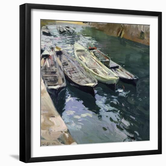 Boats at Rest-Joaquín Sorolla y Bastida-Framed Giclee Print