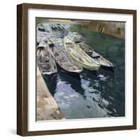 Boats at Rest-Joaquín Sorolla y Bastida-Framed Giclee Print