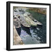 Boats at Rest-Joaquín Sorolla y Bastida-Framed Giclee Print