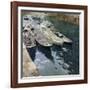 Boats at Rest-Joaquín Sorolla y Bastida-Framed Giclee Print