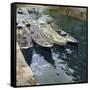 Boats at Rest-Joaquín Sorolla y Bastida-Framed Stretched Canvas