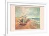 Boats at Saintes-Maries-Vincent van Gogh-Framed Art Print
