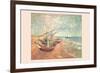 Boats at Saintes-Maries-Vincent van Gogh-Framed Premium Giclee Print