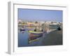 Boats at Sale with the Skyline of the City of Rabat in Background, Morocco, North Africa, Africa-Bruno Morandi-Framed Photographic Print