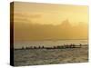 Boats at Sea, French Polynesia-Sylvain Grandadam-Stretched Canvas