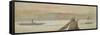 Boats at Sea, Sunset-Edouard Manet-Framed Stretched Canvas