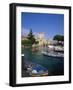 Boats at Sirmione on Lake Garda, Lombardy, Italy, Europe-null-Framed Photographic Print