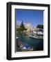 Boats at Sirmione on Lake Garda, Lombardy, Italy, Europe-null-Framed Photographic Print