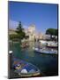 Boats at Sirmione on Lake Garda, Lombardy, Italy, Europe-null-Mounted Photographic Print