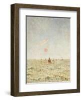 Boats at Sunrise-Alfred Emile Léopold Stevens-Framed Giclee Print