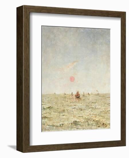 Boats at Sunrise-Alfred Emile Léopold Stevens-Framed Giclee Print