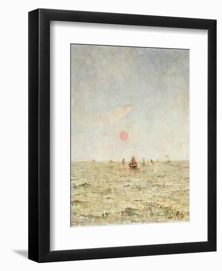 Boats at Sunrise-Alfred Emile Léopold Stevens-Framed Giclee Print