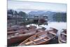 Boats at the Edge of Derwent Water in the Lake District National Park-Julian Elliott-Mounted Photographic Print