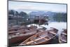 Boats at the Edge of Derwent Water in the Lake District National Park-Julian Elliott-Mounted Photographic Print