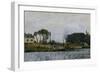 Boats at the Floodgate of Bougival, c.1873-Alfred Sisley-Framed Giclee Print