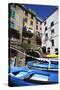 Boats at the Harbour in Riomaggiore-Mark Sunderland-Stretched Canvas