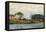 Boats at the Lock at Bougival-Alfred Sisley-Framed Stretched Canvas