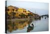 Boats at the Thu Bon River, Hoi An, Vietnam, Indochina, Southeast Asia, Asia-Yadid Levy-Stretched Canvas